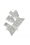 CLINK FREE FIXING SYSTEM TEKNE VE KARAVANLAR İÇİN TABAK ,BARDAK VE KADEH SABİTLEYİCİ DELİKLİ AKRİLİK PLEKSİ TEPSİ  -  22x33cm